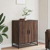 vidaXL Sideboard Brown Oak 68x35x76 cm Engineered Wood and Metal