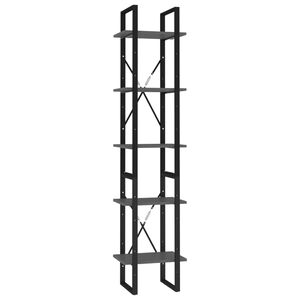 vidaXL Book Cabinet | Grey | Engineered wood | Medium | Book Cabinet