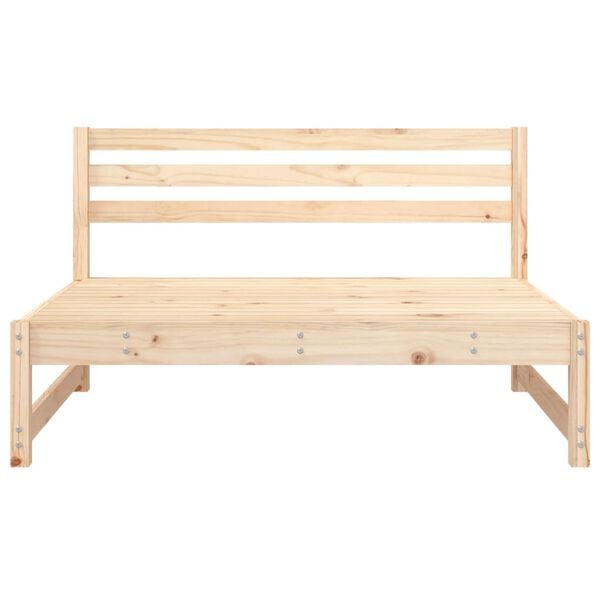vidaXL Garden Middle Sofas 2 pcs 120x80 cm Solid Wood Pine