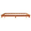 vidaXL Bed Frame without Mattress Wax Brown 180x200 cm Super King Solid Wood Pine