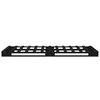 vidaXL Pallet Bed without Mattress Black Small Single Solid Wood