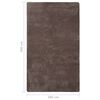 vidaXL Teddy Rug Taupe 300x200 cm