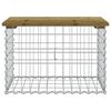 vidaXL Garden Bench Gabion Design 63x44x42 cm Impregnated Wood Pine