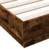vidaXL Bed Frame without Mattress Smoked Oak 150x200 cm King Size