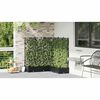 vidaXL Garden Planter 5 pcs Black 120 x 120 x 125.5 cm Steel