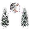 vidaXL Artificial Christmas Tree with 300 LEDs with Stand White 210 cm