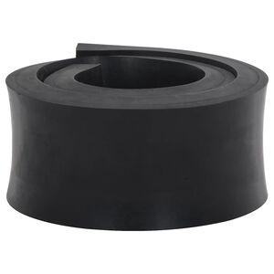 vidaXL Rubber Edge for Snow Plow Black 100x8x2 cm
