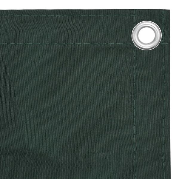 vidaXL Balcony Screen Dark Green 75x600 cm Oxford Fabric