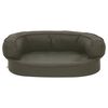 vidaXL Ergonomic Dog Bed Mattress 60x42 cm Linen Look Dark Grey