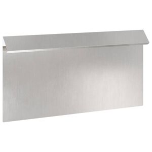 vidaXL Snail Fence 50 x 3.5 x 25 cm Stainless Steel Silver