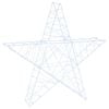 vidaXL 3D Christmas Star 120 LEDs Cold White 55 x 53.5 x 10 cm