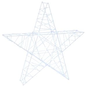 vidaXL 3D Christmas Star 120 LEDs Cold White 55 x 53.5 x 10 cm