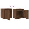 vidaXL Wall-Mounted Bedside Cabinets 2 pcs Brown Oak 38x34x40 cm