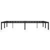 vidaXL Metal Bed Frame without Mattress Black 140x190cm