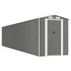 vidaXL Garden Shed Light Grey 192x1021x223 cm Galvanised Steel