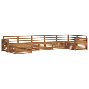 vidaXL Outdoor Sofa Set 7 pcs Natural