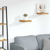 vidaXL Wall Shelf Wall-mounted Brown 23 x 23.5 x 4 cm Engineered Wood