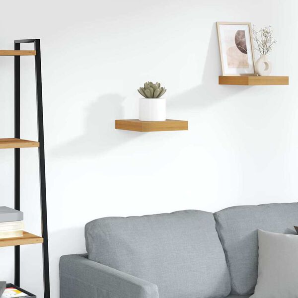 vidaXL Wall Shelf Wall-mounted Brown 23 x 23.5 x 4 cm Engineered Wood