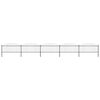 vidaXL Garden Fence with Spear Top Steel 838x75 cm Black