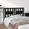 vidaXL Bed Headboard Black 145.5x4x100 cm Solid Wood Pine