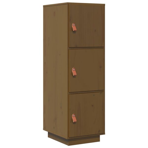 vidaXL Highboard Honey Brown 34x40x108.5 cm Solid Wood Pine
