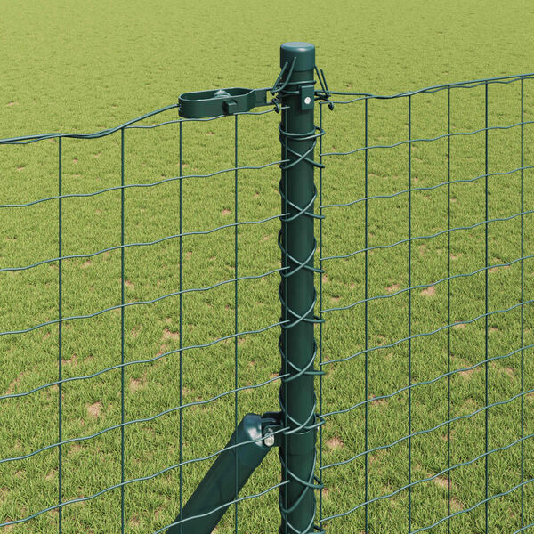 vidaXL Fence Post 12 pcs Green Powder-coated steel