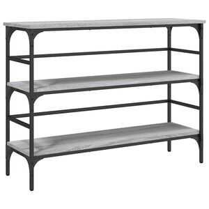 vidaXL Console Table Grey Sonoma 100x32x75 cm Engineered Wood
