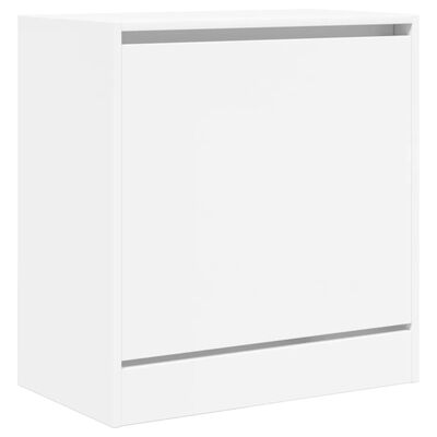 vidaXL Shoe Cabinet White 60x34x63.5 cm Engineered Wood