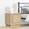 vidaXL Bedside Cabinet Sonoma Oak 44 x 34.5 x 45 cm Engineered Wood