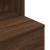 vidaXL Bedside Cabinet Brown Oak 39x35x125 cm Engineered Wood
