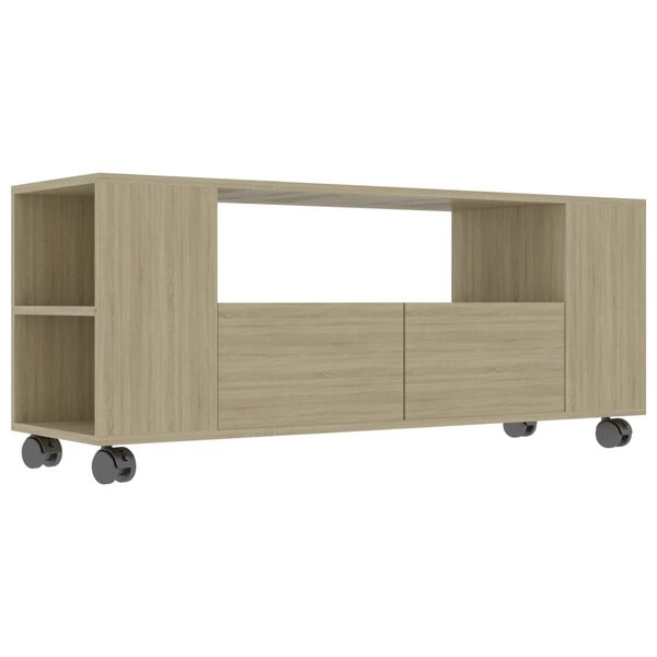 vidaXL TV Cabinet Sonoma Oak 120x35x48 cm Engineered Wood