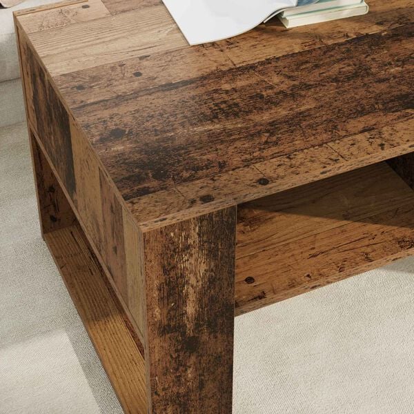 vidaXL Coffee Table Old Wood 92 x 53 x 45 cm Engineered Wood