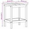vidaXL Adirondack Side Table Light grey 38 x 38 x 46 cm HDPE