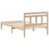 vidaXL Bed Frame Brown 90 x 200 cm Solid Pine Wood
