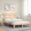 vidaXL Bed Frame without Mattress Small Double Solid Wood Pine