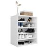 vidaXL Shoe Cabinet White 60x35x70 cm Engineered Wood