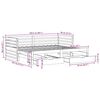vidaXL Daybed with Drawers without Mattress 90x200 cm Solid Wood