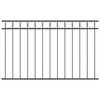 vidaXL Garden Fence Grey Steel