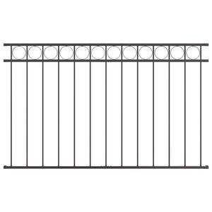 vidaXL Fence Element Assen Grey 170 x 80 cm Steel