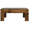 vidaXL Coffee Table with Infinity LED Smoked Oak 70x50x30 cm