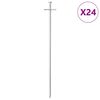 vidaXL Tent Pegs 24 pcs 29.5 cm &Oslash;6 mm Galvanised Steel