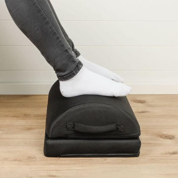 HI Pressure Relief Footrest Cushion 42x30x15 cm Black