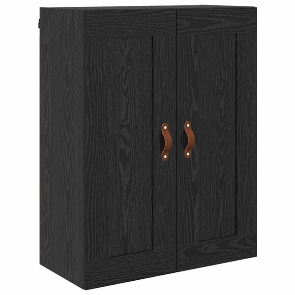 vidaXL Wall Mounted Cabinet Black Oak 69.5 x 34 x 90 cm