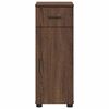 vidaXL Bathroom Cabinet with Drawer Brown Oak 30 x 35 x 80 cm