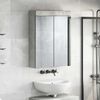 vidaXL Bathroom Mirror Cabinet TULUM Concrete Grey 60 x 16.5 x 78 cm