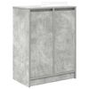 vidaXL Shoe Cabinet Concrete Grey 57x34x76 cm Engineered Wood