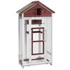 vidaXL Bird House Mocha 91.5x53x170 cm Solid Wood Pine