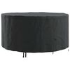 vidaXL Furniture Cover Black 182 x 182 x 71 cm 210D Oxford Fbric