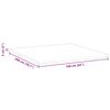 vidaXL Mattress Topper White 160 x 200 x 5 cm Jaquard Fabric