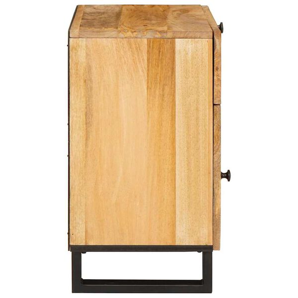 vidaXL Bedside Cabinet Natural 50 x 33 x 60 cm Solid Mango Wood